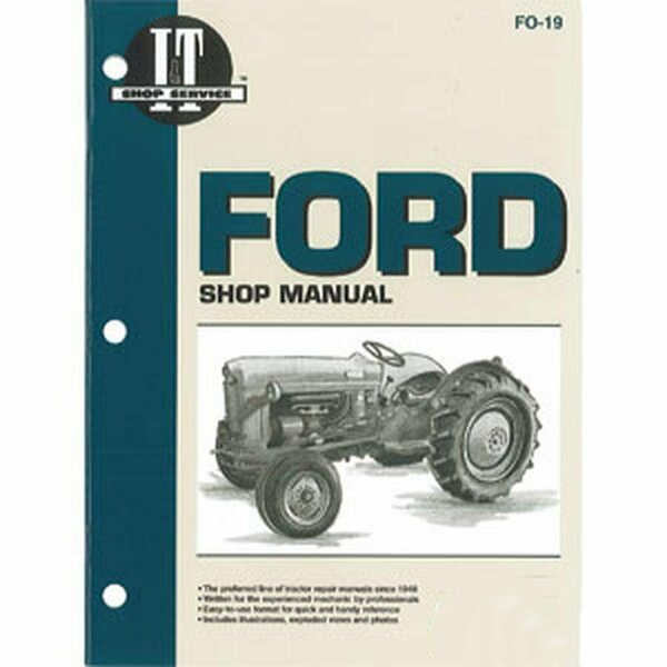 Aftermarket IT NEW Shop Manual Fits Ford NAA (JUBILEE) FO19